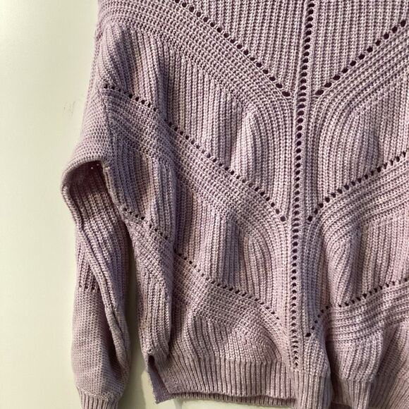 Marine layer Olivia Lavender Heather Cashmere Blend Sweater - Picture 8 of 14